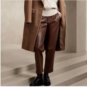 Banana Republic Vegan Leather Pant Womens Size M -NWT